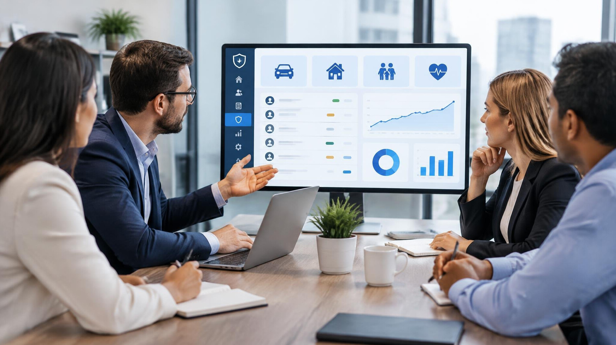 insurance software interface